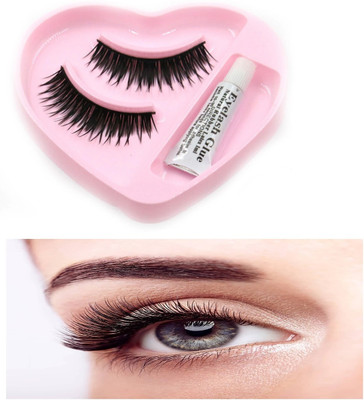 Amaryllis Best False Eyelashes Fake Eye Lashes Voluminous Makeup Eyelashes(Pack of 1)