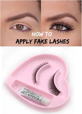 Neycare Best False Eyelashes Eye Makeup Natural Thick Long Glue, False Eyelashes(Pack of 1)