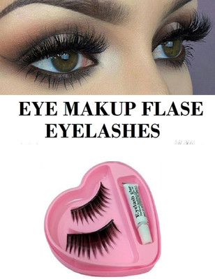 Amaryllis Natural Thick Long False Eyelashes with Glue(Pack of 1)