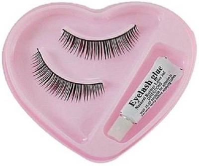 ShopCircuit false eyelash with glue set [pack of 1] waterproof & reusable(Pack of 1)