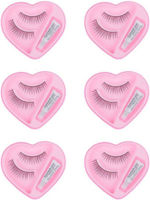 ShopCircuit 004 False eyelash [pack of 6] waterproof & Reusable(Pack of 6)