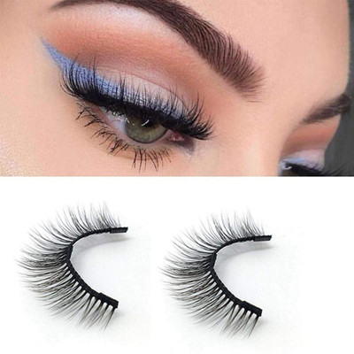 Neycare New Real 3D False Eyelashes Hand-made Natural Long Cross False Lashes for Makeup(Pack of 1)