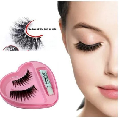 Amaryllis Best Lashes False Eyelash Long Lasting Natural Look with Glue(Pack of 1)