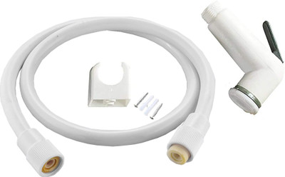 BathEstore ABS Health Faucet | Jet Spray for Toilet | with PVC 1.0 Meter Flexible Hose Pipe Faucet Set