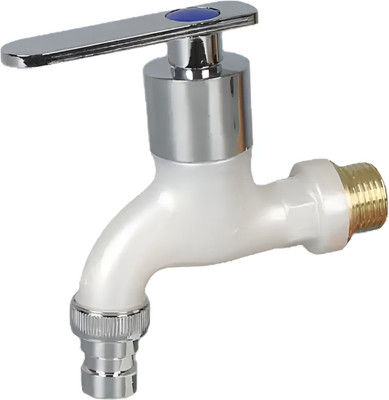 KOPTER - PVC Miami Nozzle Bib Tap ( Plastic ) - For Washing Machine / Garden / Bathroom / Kitchen Nozzle Cock Faucet(Wall Mount Installation Type)