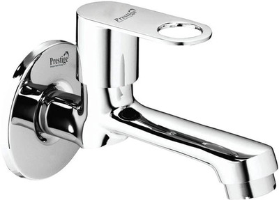 Prestige Brass Prime Long Body with Wall Flange Bib Tap Faucet(Wall Mount Installation Type)