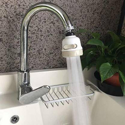 AMBEVILLA 360 Degree Movable Faucet Aerator Water-Saving Sprinkler and Device Head Three-Gear Adjustable Head Nozzle Nozzle Cock Faucet(Spout Installation Type)