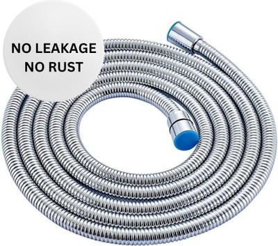 Tisto 100 cm Chrome Plated Flexible Shower Tube For Bathroom and Kitchen Chrome Finish Heavy Duty SS 304 Health  Faucet(Wall Mount Installation Type)
