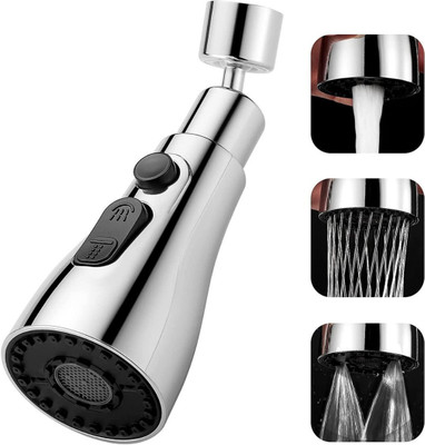 COSWARE Kitchen Faucet Sprayer Movable Extender for Sink, 360° Rotatable Anti-Splash Tap Faucet Function Diverter(Push On)