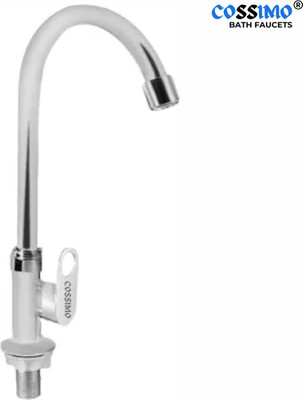 GETCHI Max Stainless Steel Swan neck Tap with Wall Flange for Washbasin - Pack of 1_ASP Bib Tap Faucet(Wall Mount Installation Type)