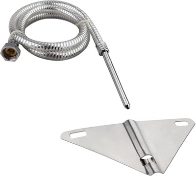 COSVIT Stainless Steel Jet Hands-free Spray Triangle Nozzle 1 Meter - Set of 1 Regular Flush Valve Faucet(Spread Fit Installation Type)
