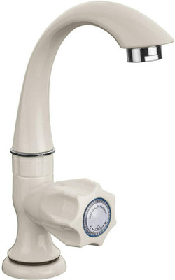 BATHHALL PVC Plastic Swan Neck Pillar Tap with Foamflow for WashBasin (Pack of 1) Faucet Set