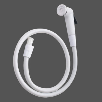 COSVIT Blacky PVC White Health Faucet with 1 mtr Hose Pipe and Hook (Set of 1) Health  Faucet(Single Handle Installation Type)