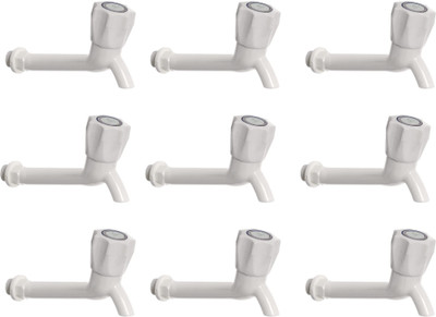 COSSIMO Polo Long Body Bib Cock (Pack of 9) Bib Tap Faucet(Wall Mount Installation Type)