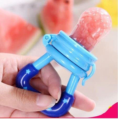 DRGYM Baby Pacifier Food Feeder Silicone Fresh Fruit Nibbler Feeding Safe for baby Feeder(Multicolor)