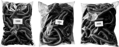 HYNEAR Spiral Ring Black-15MM+18MM+20MM Spiral ring Pack Of 3 Packet Manual Ring Binder