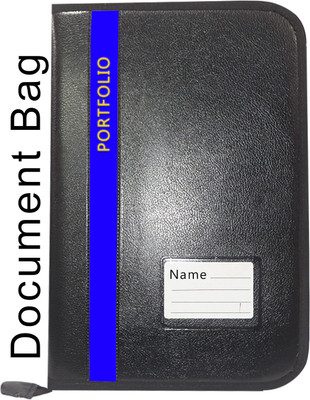 Parthav PU Leather Office Document,Certificate File Folder(Set Of 1, Blue)