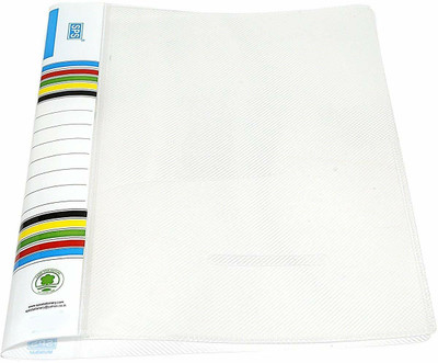 YourStationeryHouse Plastic A4 Size Transparent File Folder Case for Carry Your Documents(Set Of 12, White)
