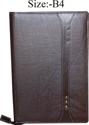 SB GRAND PU Leather High Quality Document File Folder(Set Of 1, Brown)