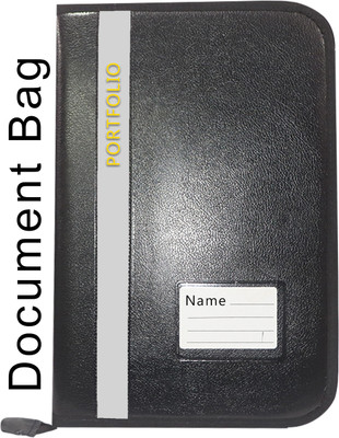Parthav PU Leather Office Document,Certificate File Folder(Set Of 1, Grey)