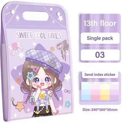 QBLYN PP File Folder(Set Of 1, Purple)
