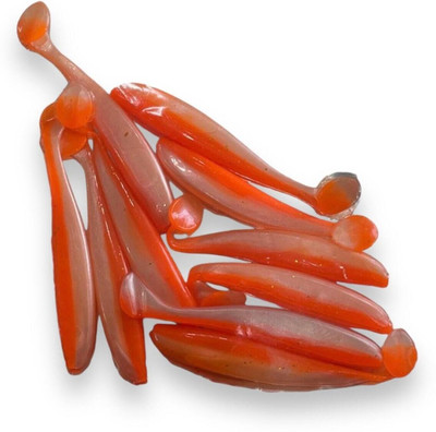 Afiazuh Soft Bait Silicone Fishing Lure(Pack of 10, Size 8)