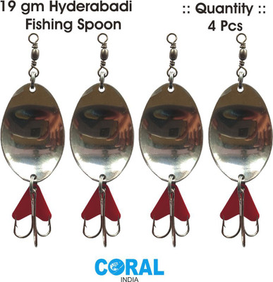 CORAL INDIA Jigs Carbon Steel Fishing Lure(Pack of 4)
