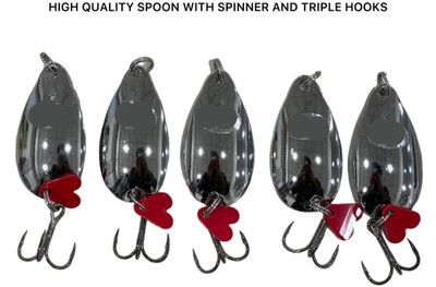 IRONCORE Spoon Carbon Steel Fishing Lure(Size 20)