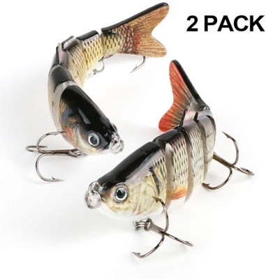 HASTHIP Hard Bait Plastic, Carbon Steel Fishing Lure(Pack of 2)