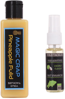 neza Pineapple 100ml, Coconut 25ml Fishing Bait Attractant Combo Fish Scent Fish Bait