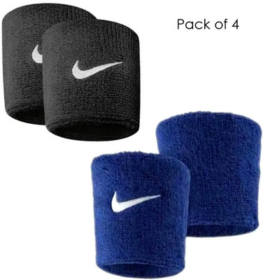 GENXTRA Black & Blue best quality wrist band (pack of 4) Fitness Band(Black, Blue, Pack of 4)