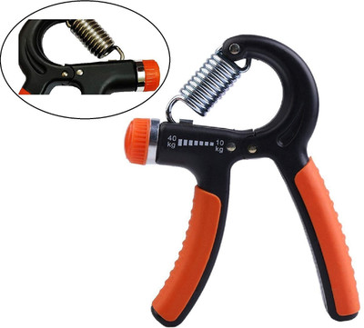 LIONFIT Adjustable Hand Gripper 5-60kg for Home Gym Workout Hand Grip/Fitness Grip(Orange)