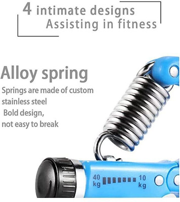 LIONFIT Wrist Exerciser Tool 5-60kg with Non-Slip Handle Hand Grip/Fitness Grip(Grey)