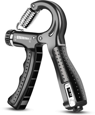alphonso Hand Grip with Counter Adjustable Resistance (10KG - 60KG) for Home & Gym Hand Grip/Fitness Grip