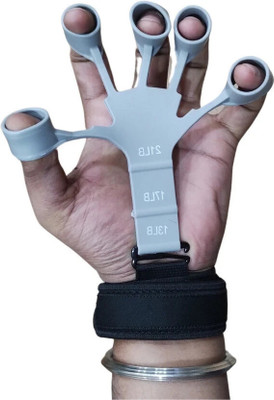 GJSHOP Multi-Resistance Finger Grip Trainer – Forearm and Finger Strength Workout Tool Hand Grip/Fitness Grip(Grey)