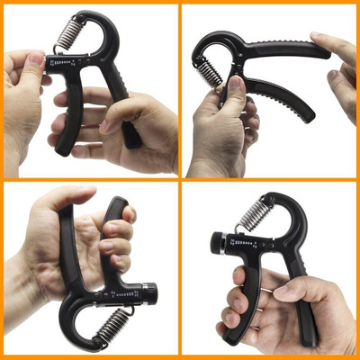 LIONFIT Fitness Hand Gripper 5-60kg Heavy Duty Gripper Hand Grip/Fitness Grip(Black)