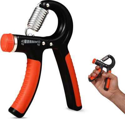 Manogyam Adjustable Hand Grip Exercise & Fitness Grip with Anti Slip Handle Hand Grip/Fitness Grip(Black)