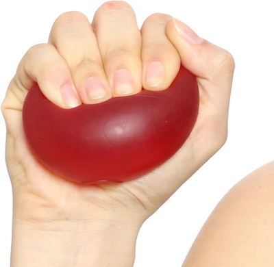 Leosportz Soft Gel Stress Relief Ball for Hand and Fingers Hand Grip/Fitness Grip(Multicolor)