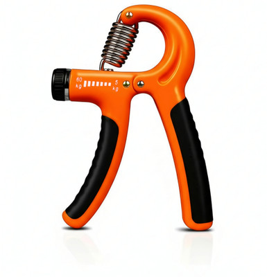 FitAura Forearms Hand Gripper | Adjustable Strengthener for Men & Women (5–60kg) Hand Grip/Fitness Grip(Orange)