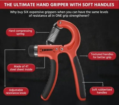 FIT TOY Hand Grip strengthener New Improved Desgine 10-100 kg Adjustable Hand Grip Hand Grip/Fitness Grip(Blue)