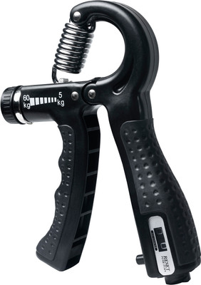 NERVES Adjustable Hand Grip Strengthener, Hand Gripper With Counter Forearm Exercise Hand Grip/Fitness Grip(Black)