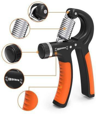 HOC Hand Grip band for Gym hand gripper Wrist Forearm Strength Workout Stretching Hand Grip/Fitness Grip