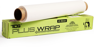 TDS PLUS WRAP 25 Meter Food Wrapping Baking & Cooking Parchment Paper Pack 1 Parchment Paper(25 m)