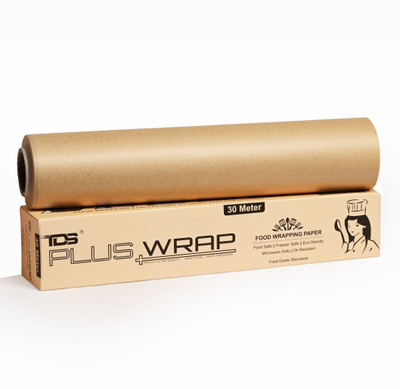 TDS PLUS WRAP 30 Meter Plain Brown Butter Paper Pack 1(1 Ply, 1 Sheets)