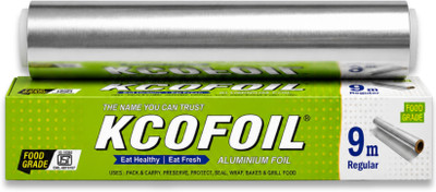Kcofoil 9 Mtr Food Grade Aluminium Foil ISI Certified food wrapping Packing|Pack of 1 Aluminium Foil(9 m)