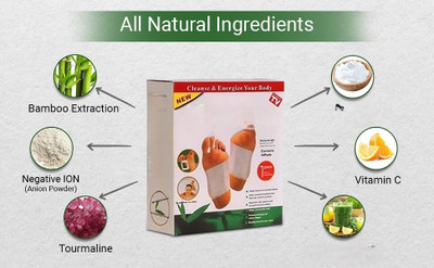 DN BROTHERS Premium Quality Cleansing Foot Patch Toxin Remover(2Pkt-20 Pads) D150