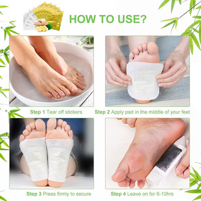 DN BROTHERS Premium Quality Cleansing Foot Patch Toxin Remover(2Pkt-20 Pads) D170