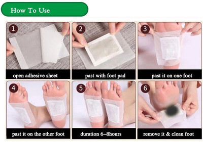 DN BROTHERS Premium Quality Cleansing Foot Patch Toxin Remover(2Pkt-20 Pads) D 511