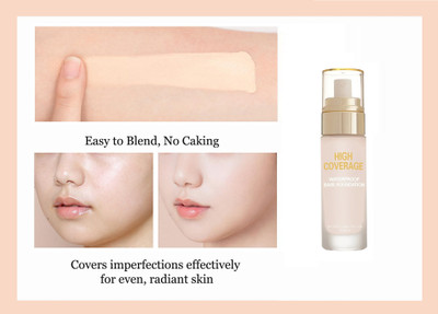 Sheny Matte finish High Coverage Waterproof, Face Makeup, Base Foundation(BEIGE, 60 ml)