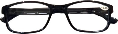 Full Rim (+1.50) Rectangle Reading Glasses(135 mm)